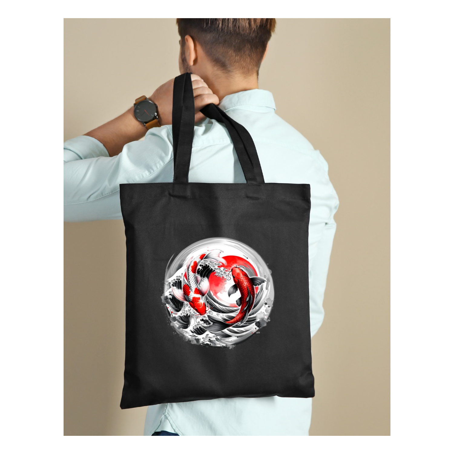 Bolsa de Tela Diseño Koi